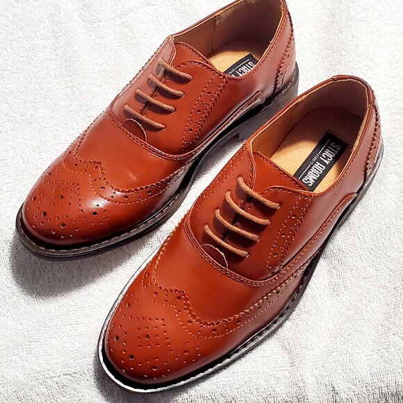 STACY ADAMS Children's Boy "TY" Cap Toe (43397-221) Cognac- Size: 13M - Picture 12 of 13